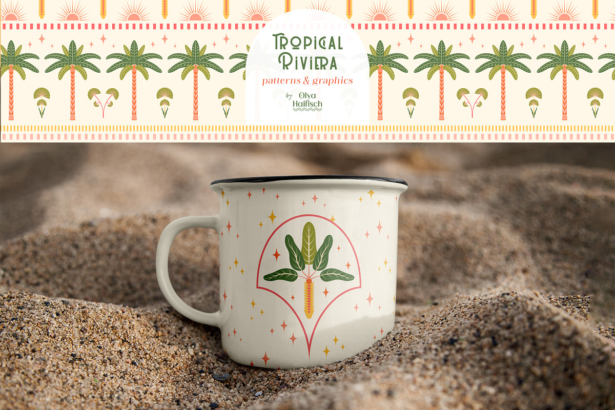 Tropical Riviera Patterns & Graphics, a Pattern Graphic by Olya Haifisch (Photo 13 of 13)
