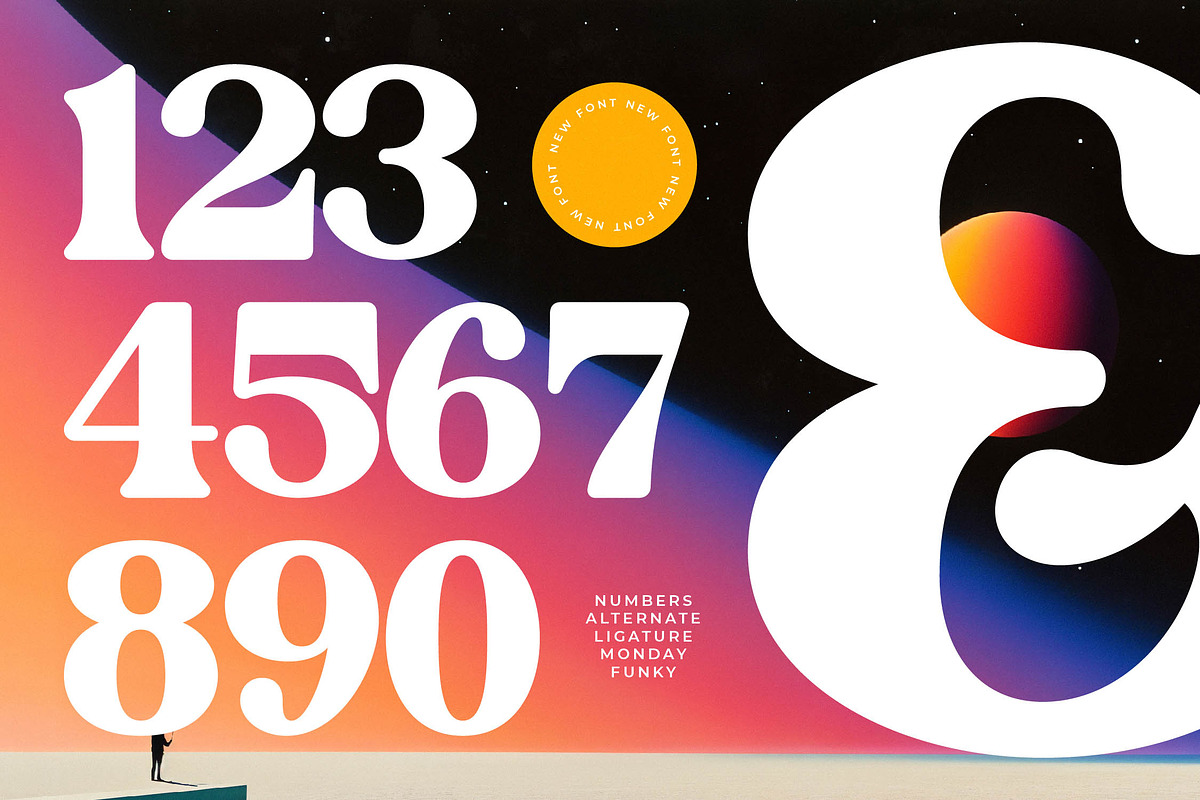 Monday Funky Modern Serif Font, a Serif Font by timelesstype.co (Photo 13 of 20)