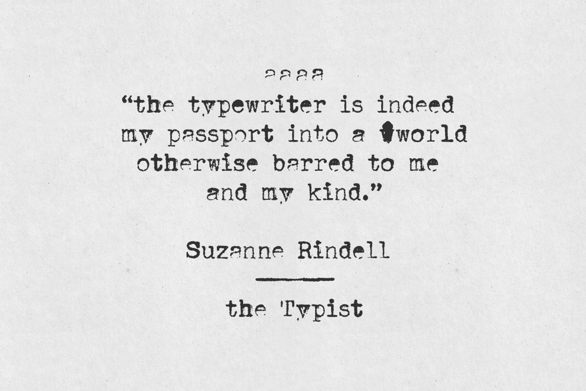 Mystery Typewriter font preview 7