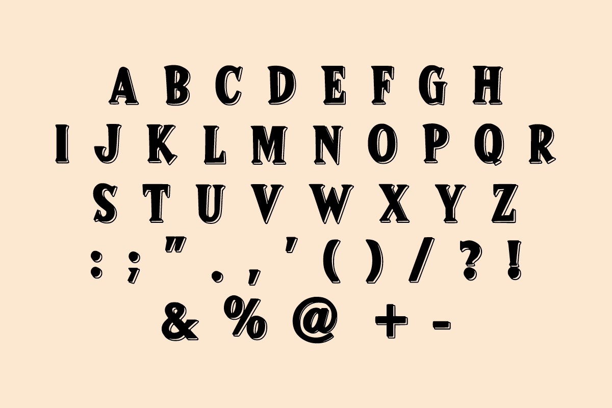 SUPER BLONDE, a Slab Serif Font by Fourteen Letter (Photo 2 of 7)