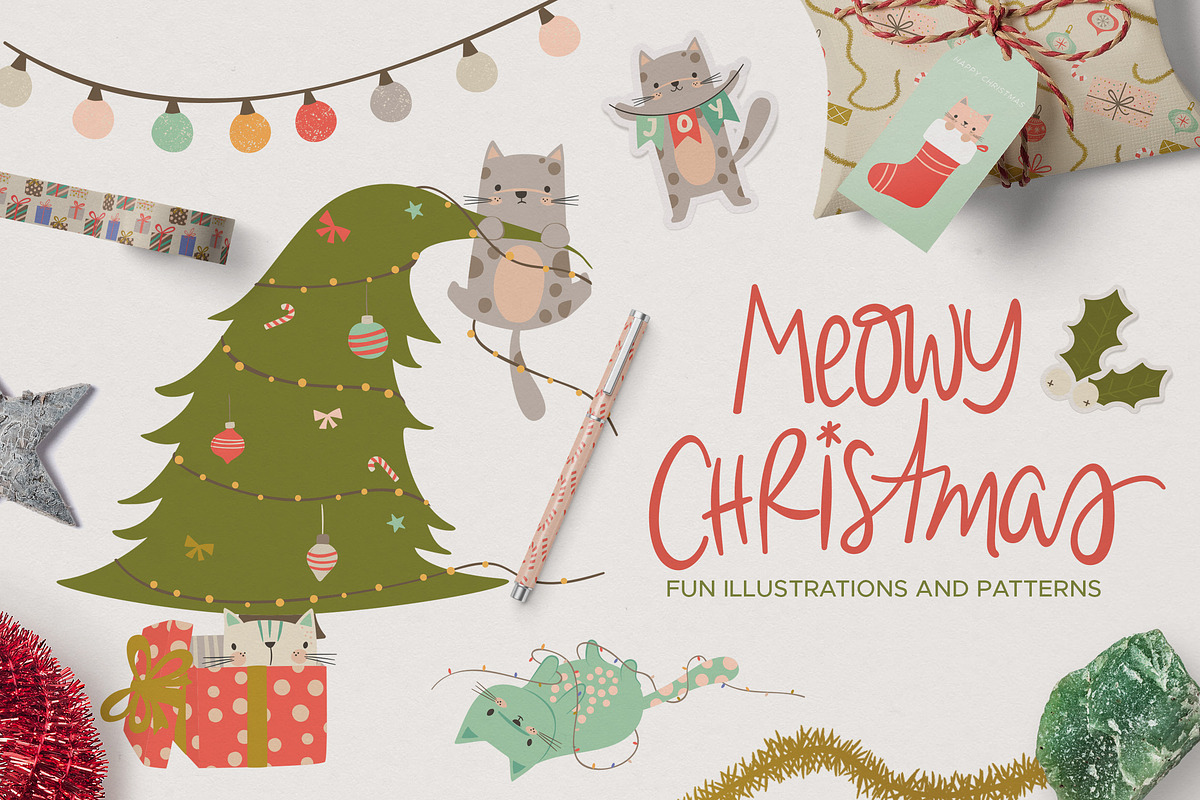 Meowy Christmas Collections, an Object Graphic by 7th Avenue Designs (Photo 1 of 12)