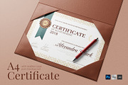 A4 Certificate with Case Mockup Set, a Books & Magazine Mockup by Remnand Studio (Thumbnail 1 of 11)