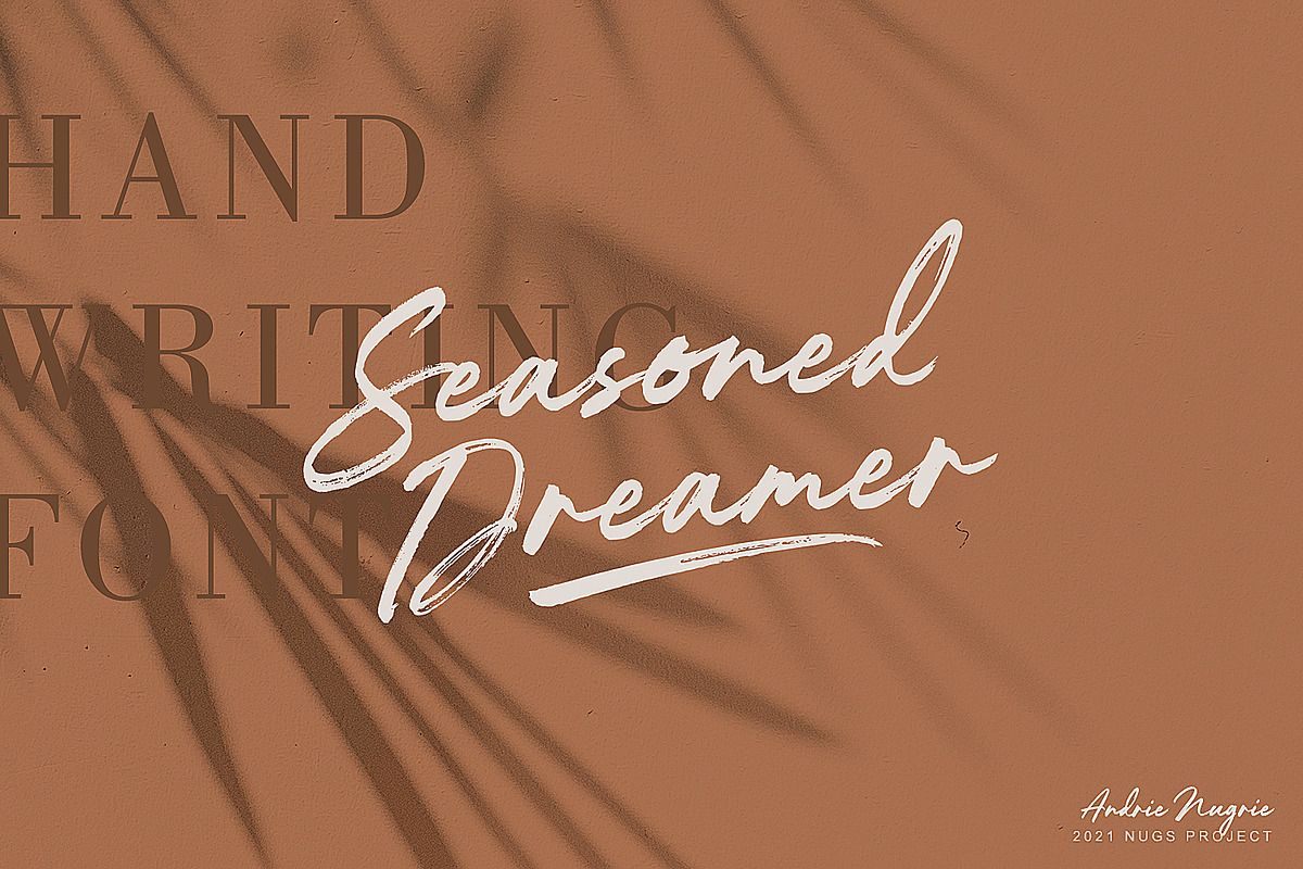 Seasoned Dreamer, a Script Font by NUGS (Photo 1 of 8)