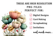 Whimsical Spring Flower Clipart, an Illustration by OK Design (Thumbnail 4 of 6)