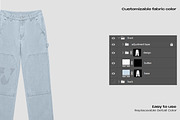 Carpenter pants mockup, a Bottom Mockup by Voyage Studio (Thumbnail 3 of 3)