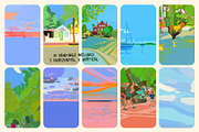 Paintings of Key West, Florida, a Graphic by Studio Funshop by Kelli (Thumbnail 2 of 9)
