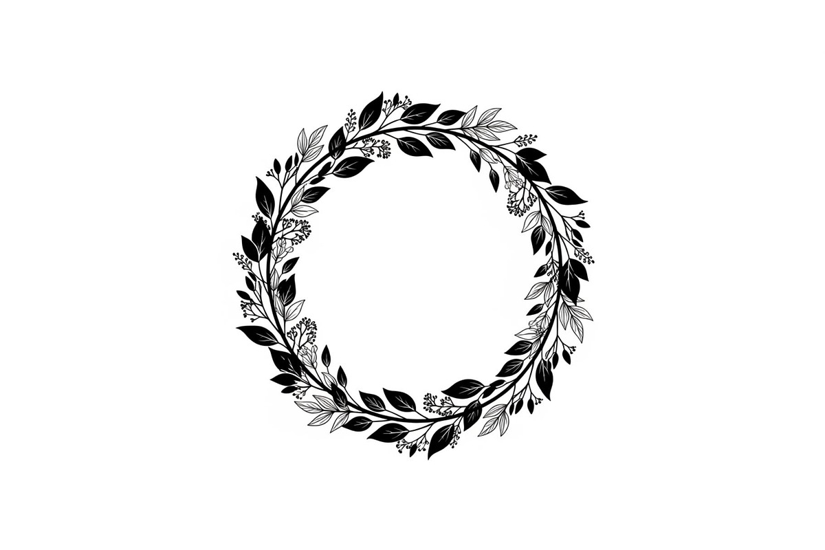 Botanical Floral Wreath SVG Bundle, an Illustration by Designs_River (Photo 27 of 31)