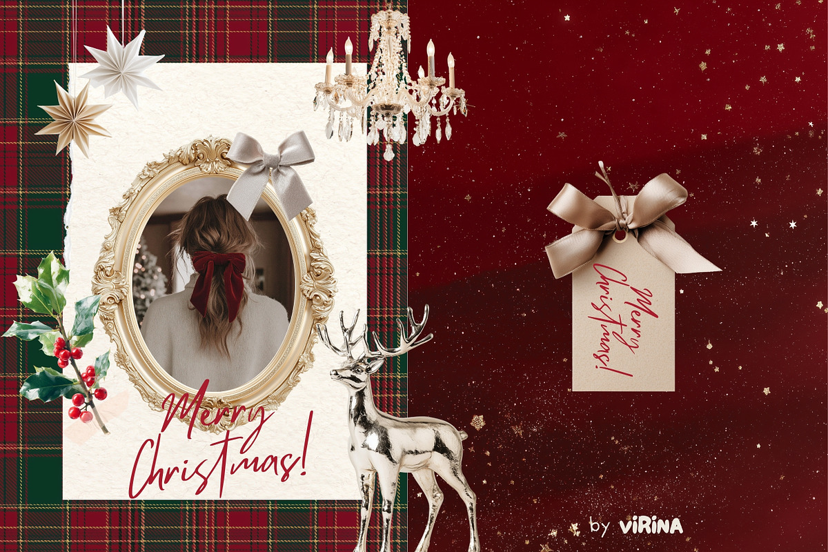 Christmas classic collage pack, an Object Graphic by VirinaDesign (Photo 6 of 13)