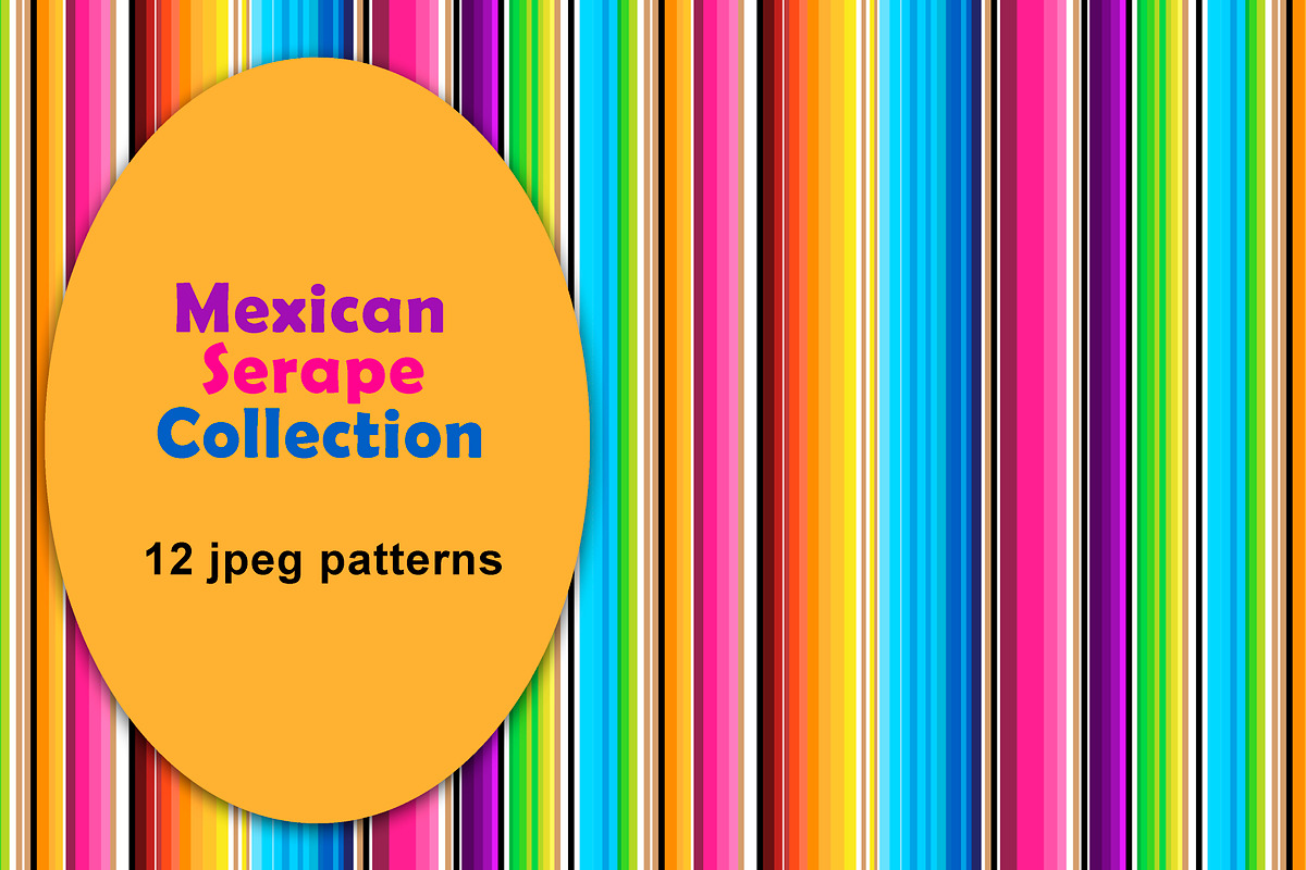 Mexican Serape Seamless Patterns, a Pattern Graphic by Lagmar Design (Photo 1 of 6)