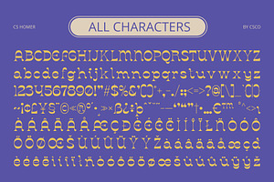 CS Homer Reverse Contrast Font