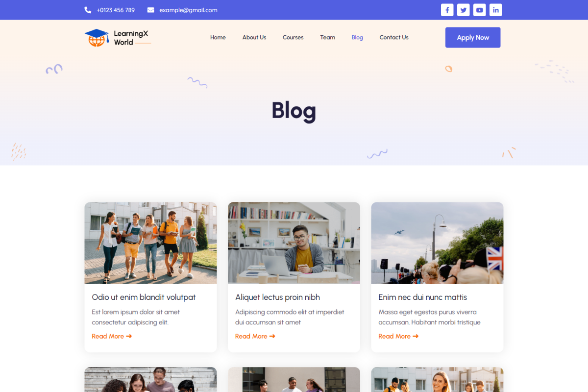 LearningX World Elementor Kit, a WordPress Template by Techeshta Solutions (Photo 6 of 6)