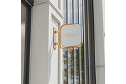Sign & storefront logo mockup, an Advertising Mockup by Mockthethics. (Thumbnail 10 of 12)