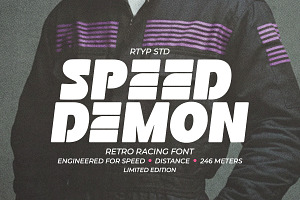 Speed Demon - Bold Retro Racing Type