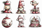 Whimsical Christmas Clipart, an Illustration by Libby Wishes (Thumbnail 2 of 6)