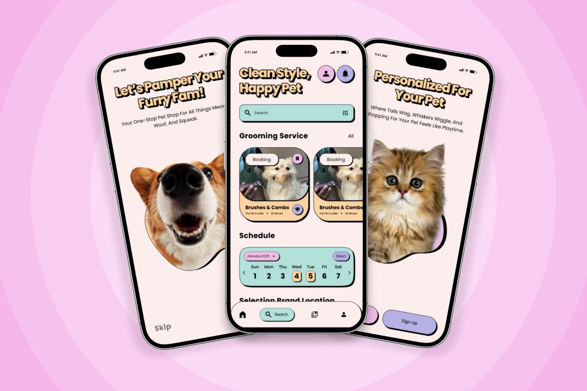 PetJoy – Grooming & Vet App Design, an App Template by twinstd (Photo 4 of 5)