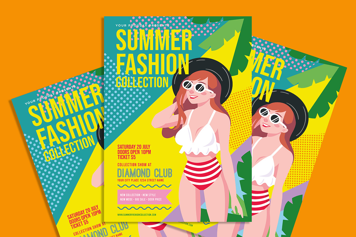 Summer Fashion Collection flyer, a Flyer Template by AdamHasan (Photo 2 of 3)