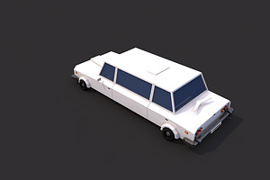 Low Poly Limousine