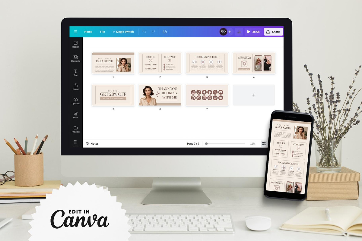 Nail Tech Acuity Scheduling • Canva, a Websites & App Template by OniriqveDesigns (Photo 5 of 8)