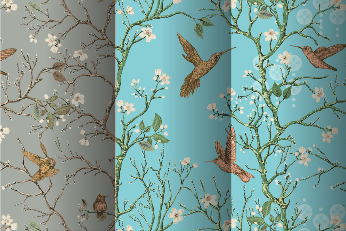 Spring Floral Patterns, a Pattern Graphic by Sunny_Lion (Photo 1 of 4)