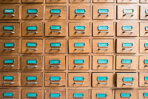 Drawers in archive containing archive, file, and drawer