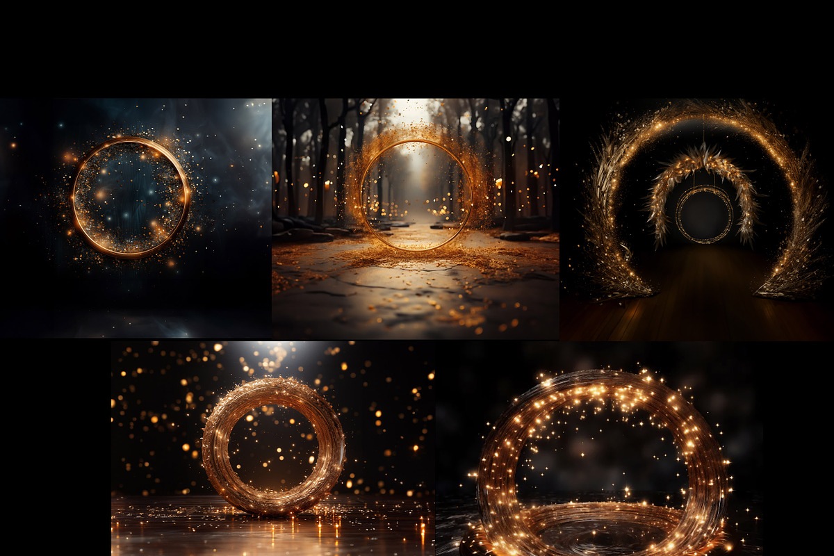 Backdrop, Golden Rings, Overlays, a Background Graphic by MajorArtTm (Photo 3 of 6)