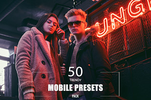 50 Trendy Mobile Presets Pack