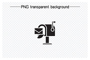 Mailbox and Letter Icons Set, a Solid Icon by Designfour (Thumbnail 3 of 7)