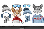 Mouse / Wintertime, an Animal Illustration by Victoria_Novak (Thumbnail 3 of 3)