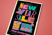 New Year Sale Flyer Template, a Templates & Theme by megarez (Thumbnail 4 of 4)