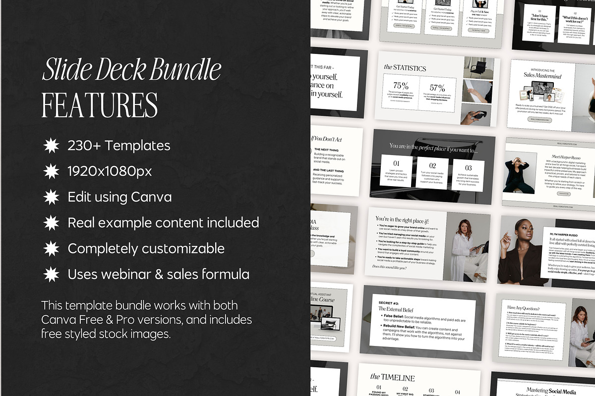 Slide Deck & Webinar Canva Templates, a Presentation Template by Fallon Gerst (Photo 2 of 22)