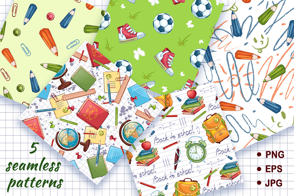 Back to school. Vector set, an Education Illustration by Maycat_store (Photo 6 of 8)