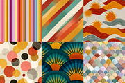Retro Groovy Digital Papers Bundle, a Texture Illustration by DreamPrint404 (Thumbnail 5 of 5)