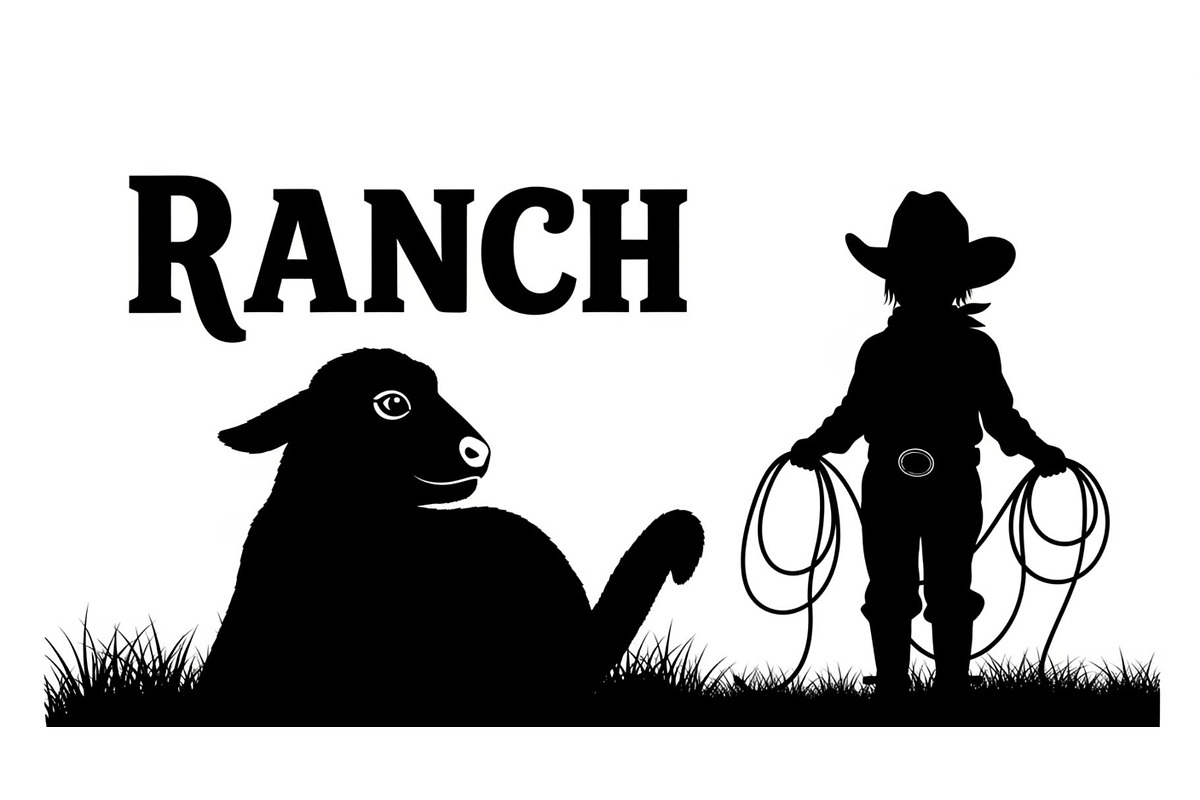 Western Cowboy Horse Silhouette Bund, an Illustration by Designs_River (Photo 2 of 51)
