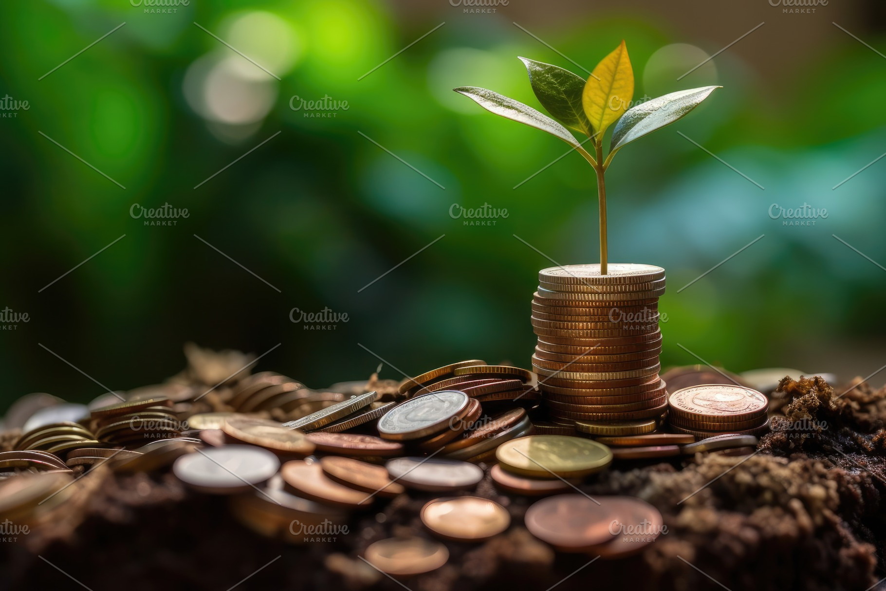 An image that represents the idea of financial growth and invest, a Business Photo by designvectx