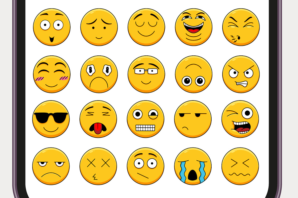 Emoji Character Expressions Set, an Emoji Icon by Tekuni (Photo 8 of 11)