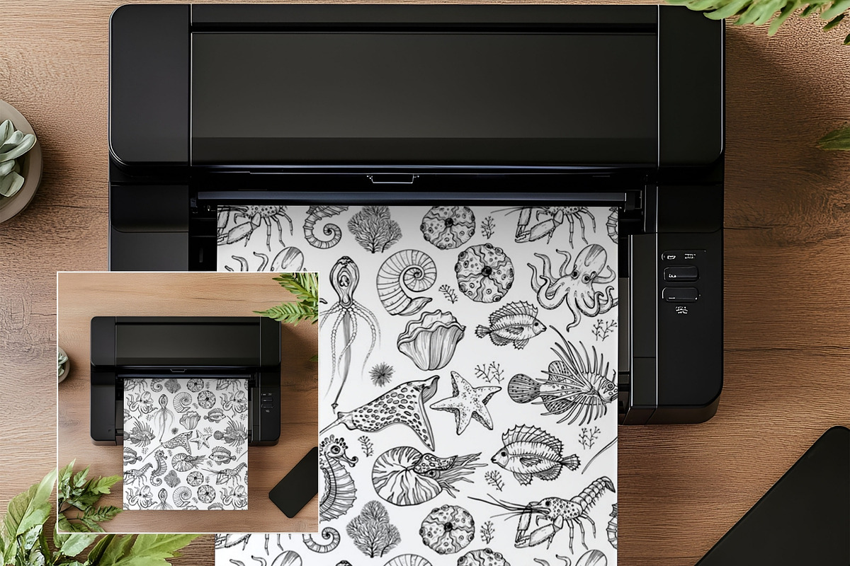 A4 Printer Mockup Printables PR-GR-3, a Household Mockup by Callistemon Creative (Photo 6 of 9)
