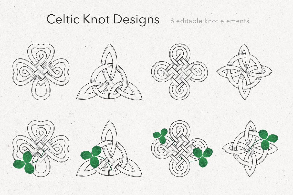 Celtic Knots & Shamrock Dividers, an Object Graphic by IrinaCzaran (Photo 5 of 7)
