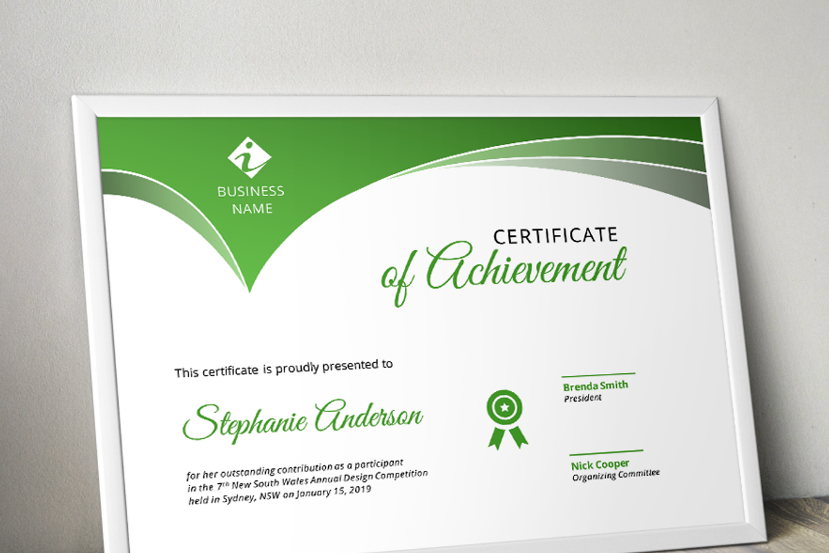 Certificate template, a Stationery Template by Inkpower (Photo 3 of 6)