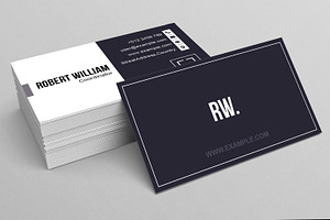 Simple Business Card Layout, a Business Card Template by MightyDesign
