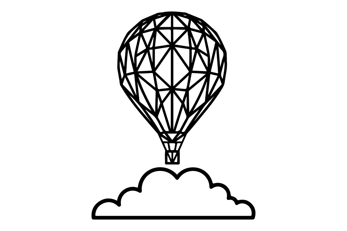 Hot Air Balloon Silhouette Bundle, an Object Illustration by Gaye Art (Photo 16 of 31)