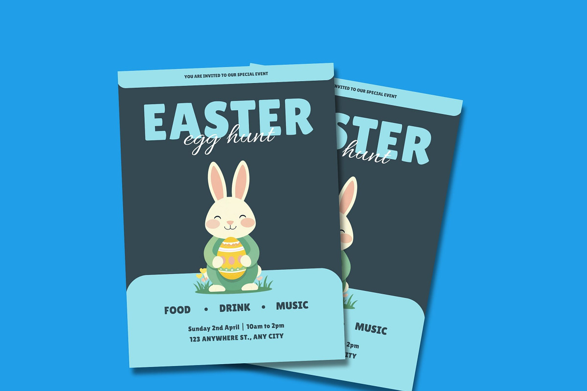 Easter Egg Hunt Flyer Template Canva, a Flyer Template by BiancaXavier (Photo 3 of 3)
