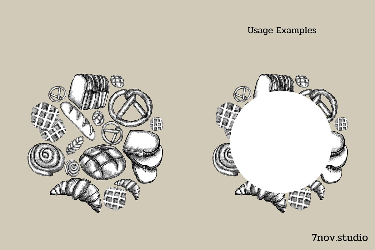 Bakery Line Art, an Illustration by 7nov.studio (Photo 4 of 5)