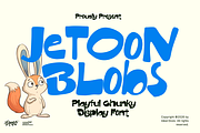 Jetoon Blobs, a Sans Serif Font by Ideal Eksis (Thumbnail 1 of 9)