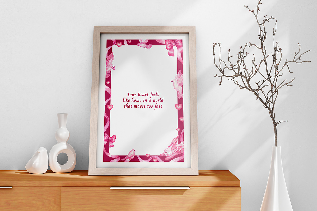 Wings of Romance Watercolor, a Seasonal Illustration by CreativeValuation (Photo 7 of 11)