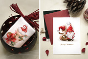 Christmas Graphics, gnomes, snakes, a Seasonal Illustration by ollalya (Thumbnail 10 of 12)