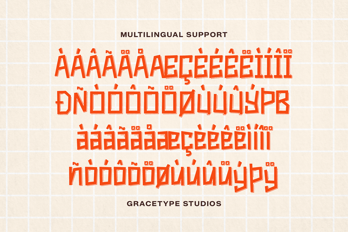 Rumble Block | Hand Drawn Display, a Handwritten Font by gracetype_studio (Photo 11 of 12)
