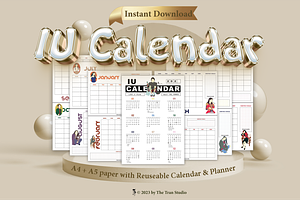 [Ready-to-print] IU Calendar // Kpop