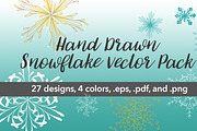 Vector Snowflake Pack, an Illustration by MyNatureGraphics (Thumbnail 1 of 3)