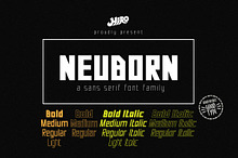Neuborn - Sans Serif Font Family