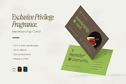 Exclusive Fragrance Membership Card, a Card Template by VUNIRA (Thumbnail 1 of 3)